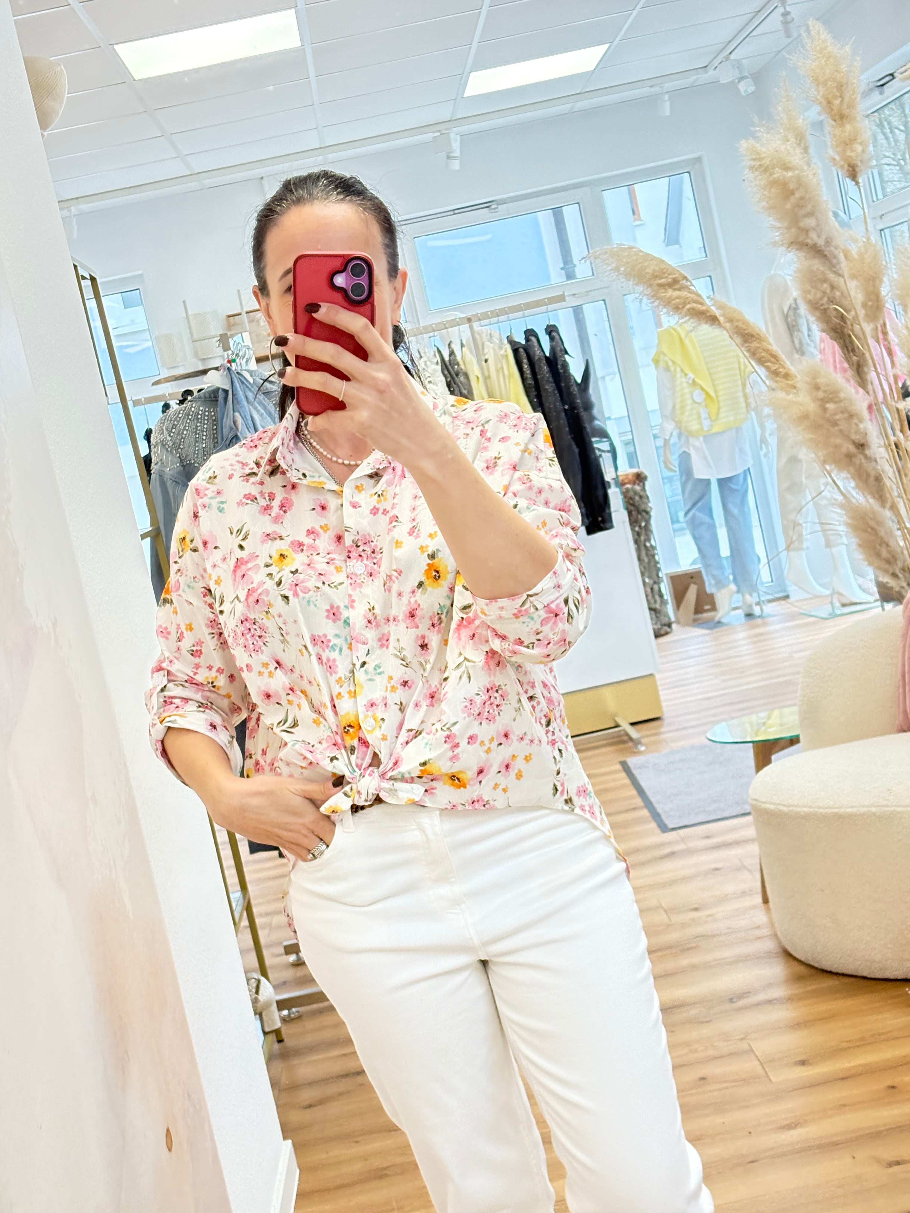 Hemdbluse Blumen