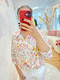 Hemdbluse Blumen