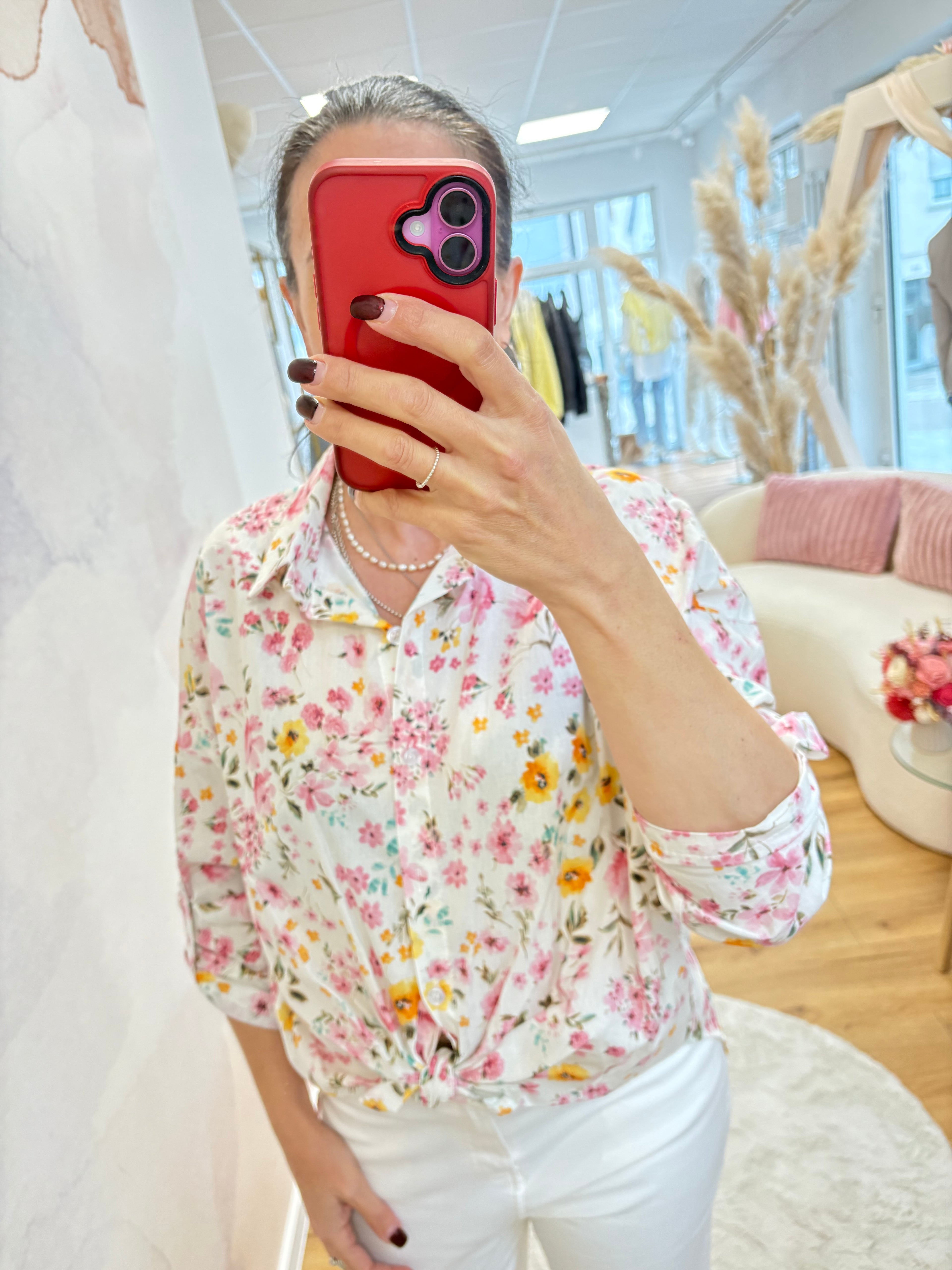 Hemdbluse Blumen