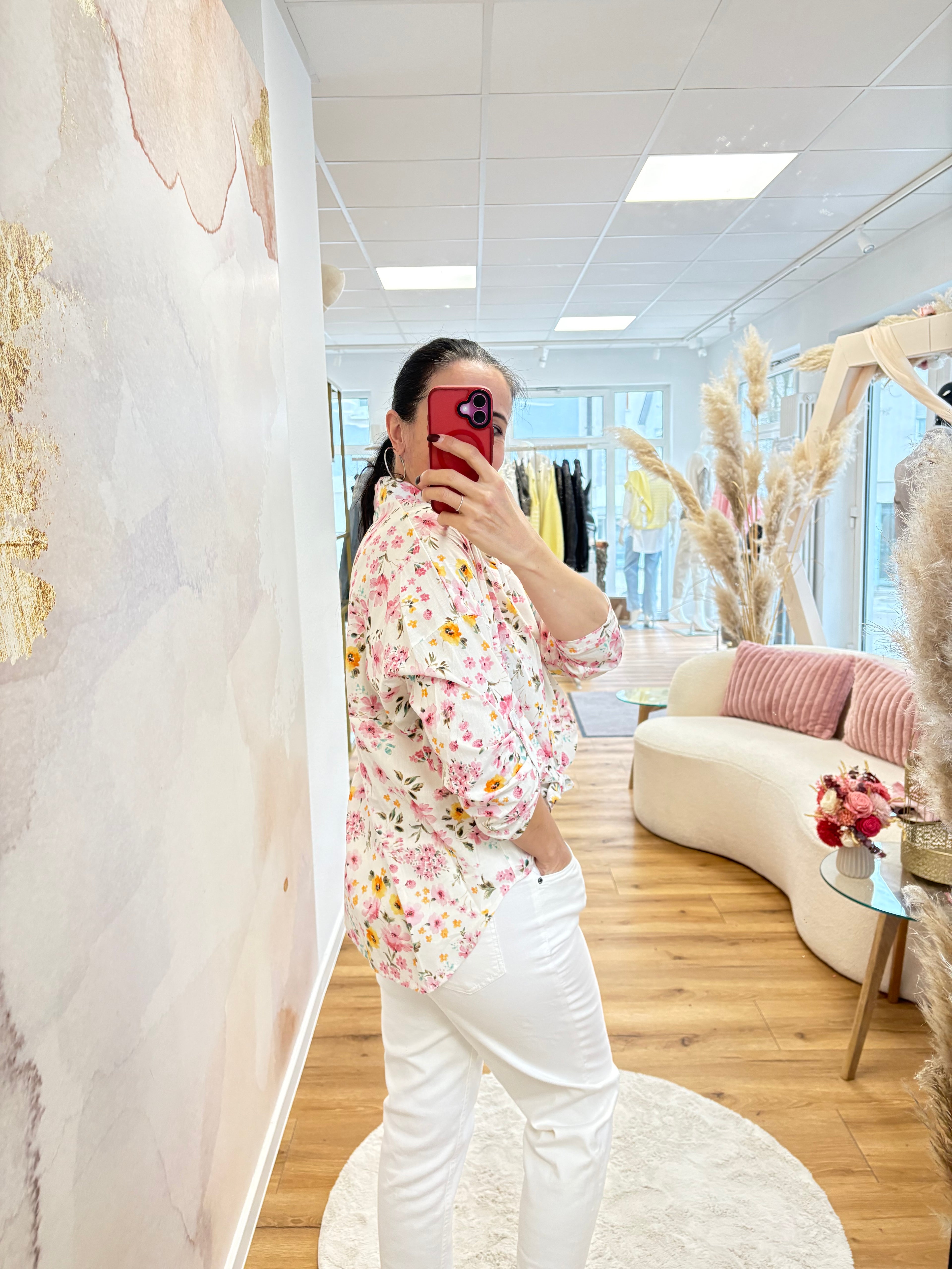 Hemdbluse Blumen