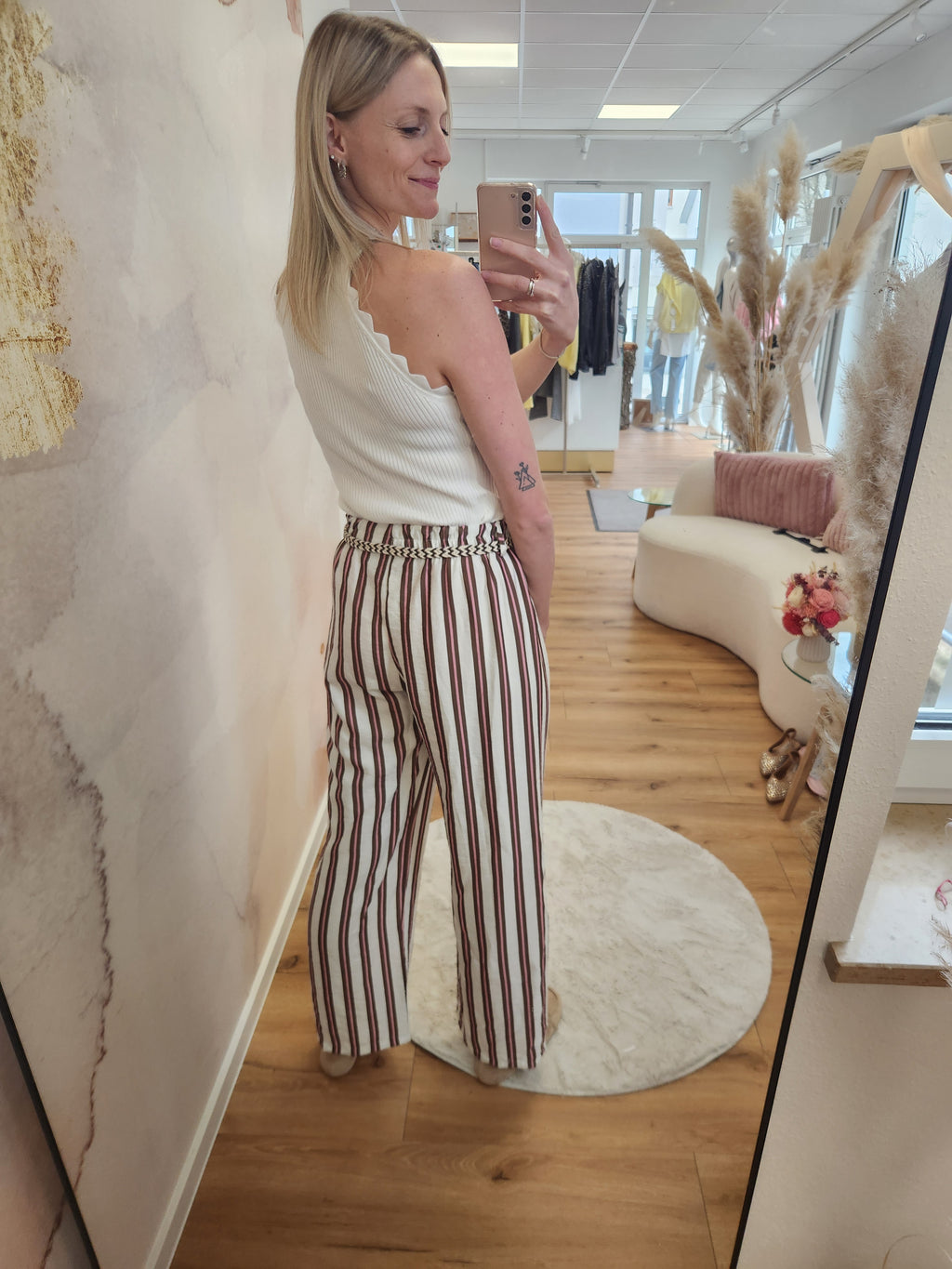 Stoffhose stripes
